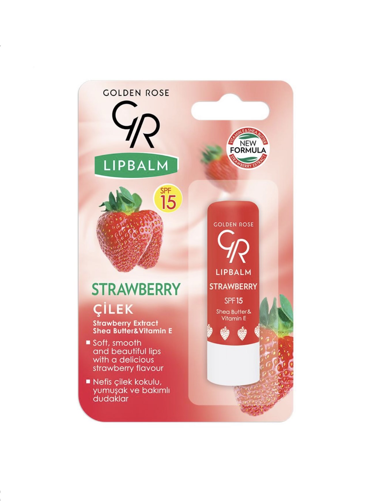 بالم لب دارای SPF15(رنگ Strawberry)